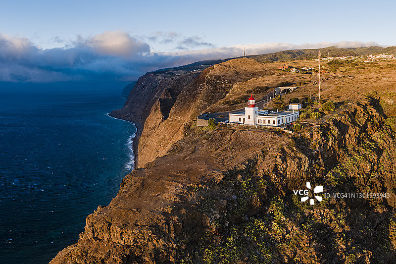 Ponta do Pargo灯塔，葡萄牙马德拉岛图片素材