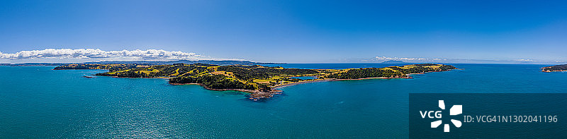 新西兰蒂角海滩的航拍全景图片素材