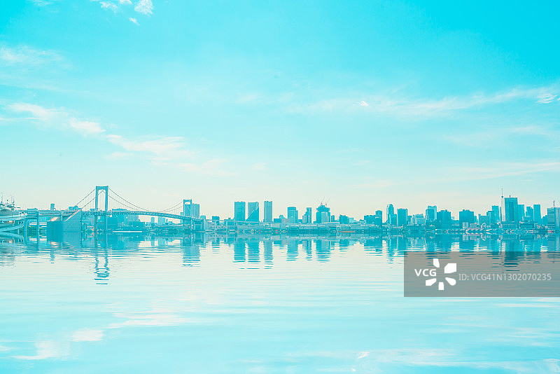 日本东京城市天际线图片素材