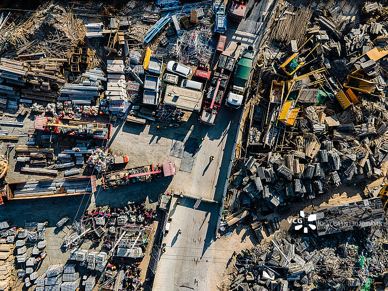 建筑工地及建筑废料图片素材