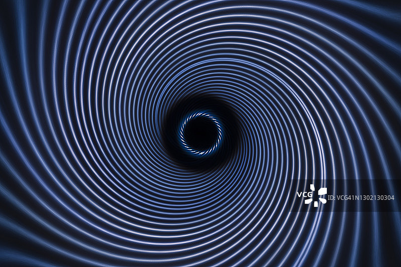 3D蓝色螺旋图案图片素材
