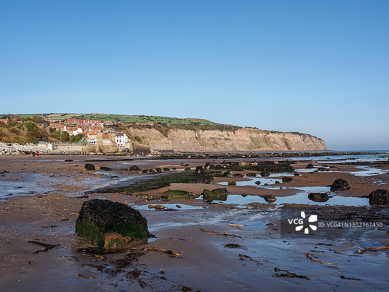 罗宾汉湾的岩石景观图片素材