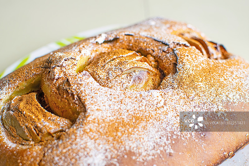 自制苹果派：秋季美食图片素材
