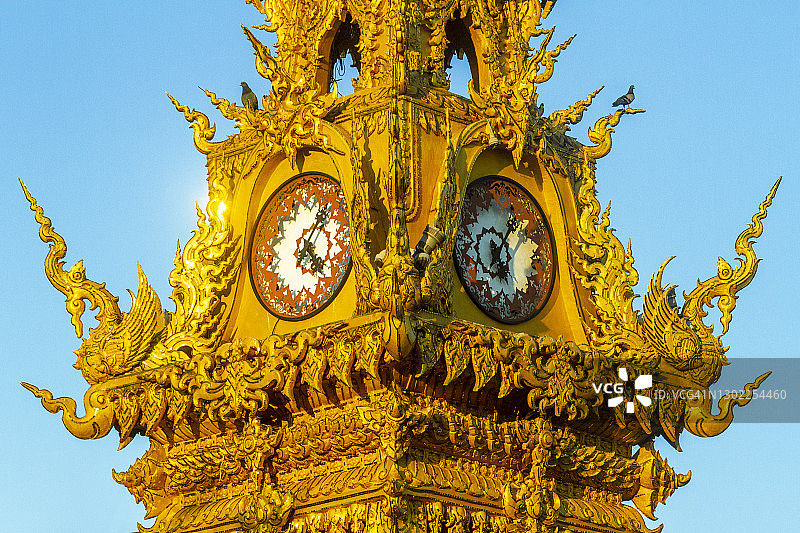 清莱钟楼特写（泰国）图片素材