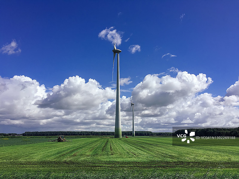 风力涡轮机可再生能源图片素材