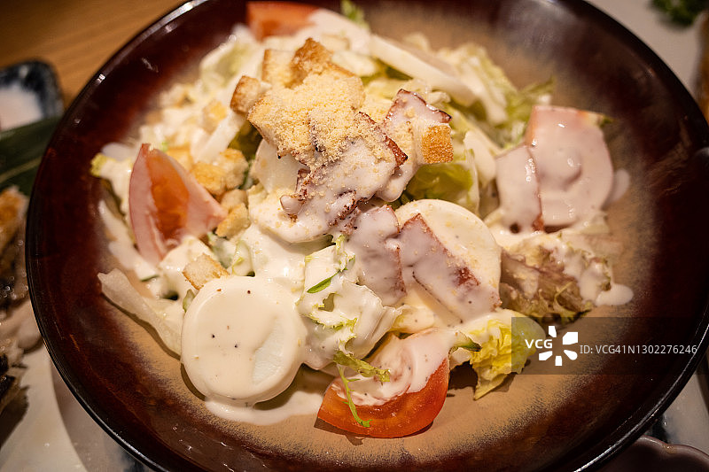 凯撒沙拉特写图片素材