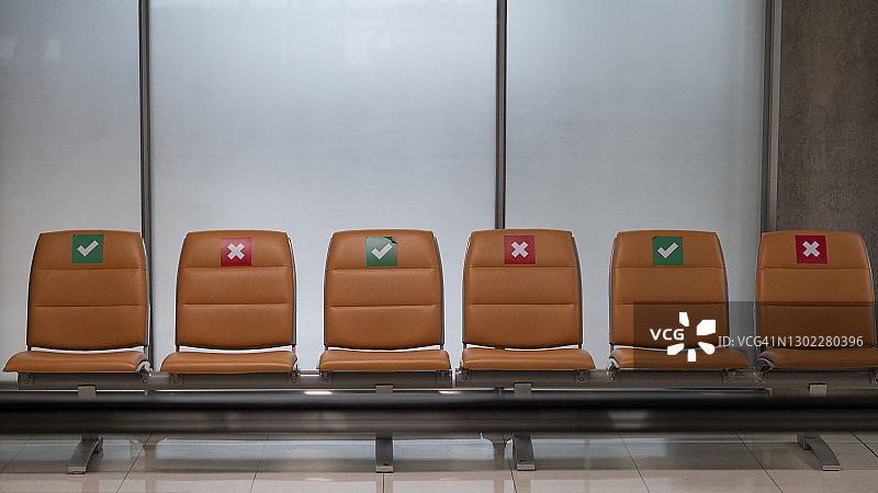 保持社交距离座位示意图片素材