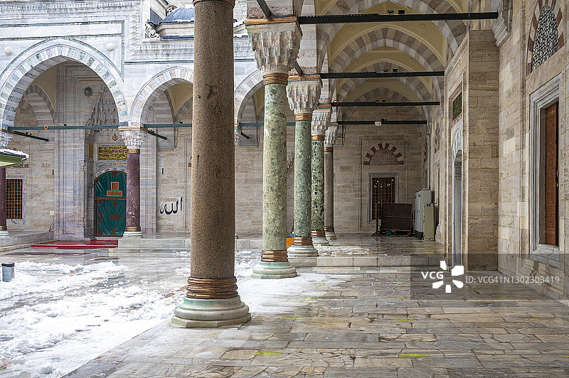 巴耶济德清真寺，巴耶济德广场，伊斯坦布尔图片素材