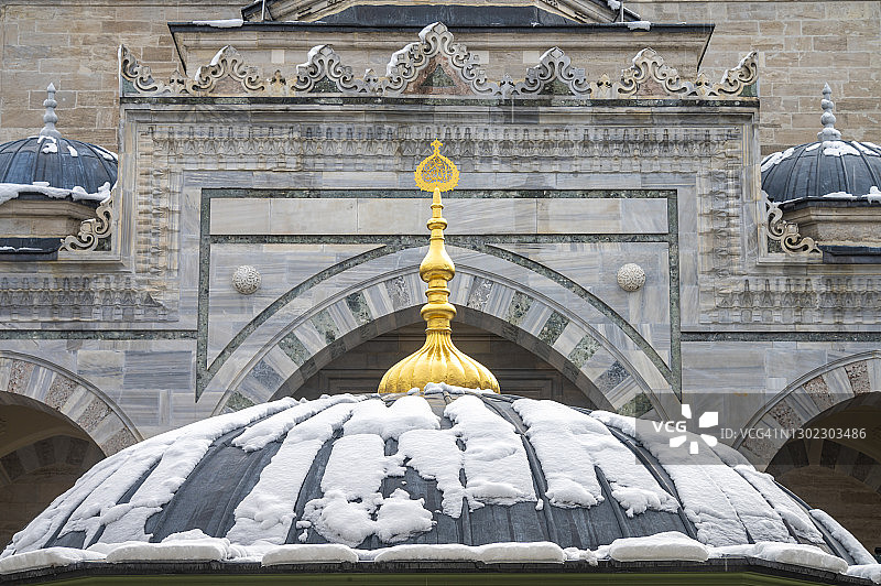 巴耶济德清真寺，巴耶济德广场，伊斯坦布尔图片素材