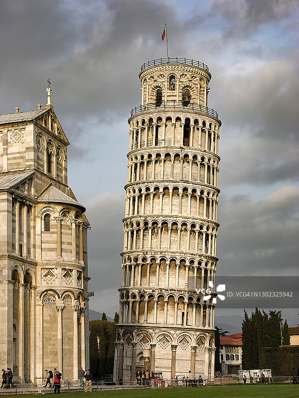 比萨斜塔图片素材