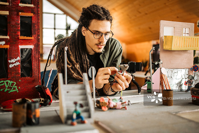 准备定格动画拍摄场景图片素材