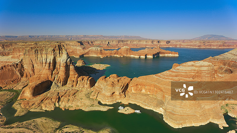 鲍威尔湖和格伦峡谷风光图片素材