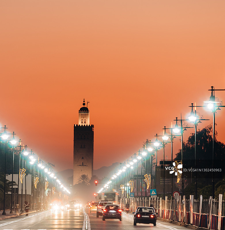 日出时分的伊斯坦布尔，摩洛哥图片素材