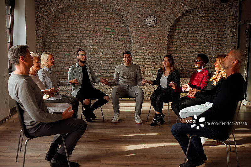 团体心理治疗图片素材