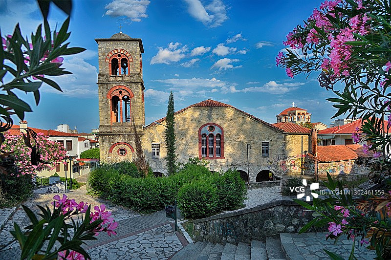 希腊特里卡拉瓦鲁西圣母玛利亚诞生教堂图片素材