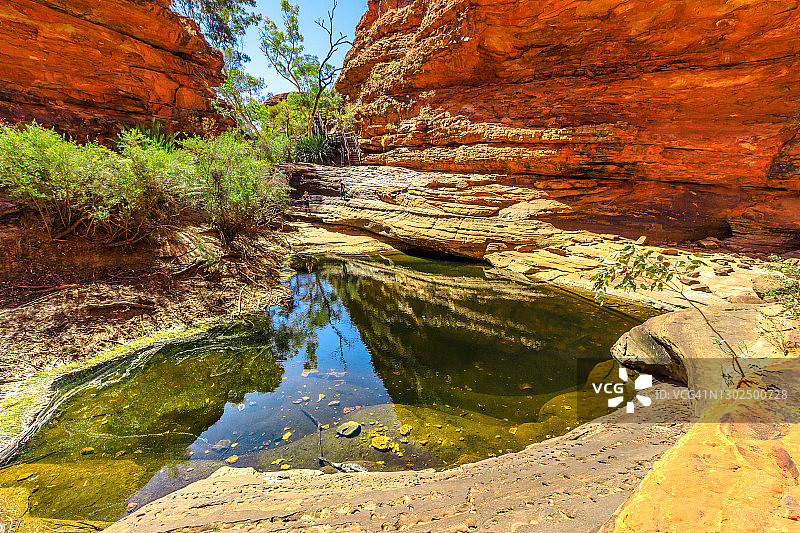 澳大利亚国王峡谷水坑图片素材