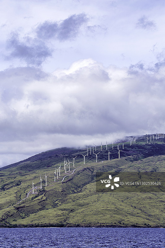 毛伊岛风力发电场图片素材