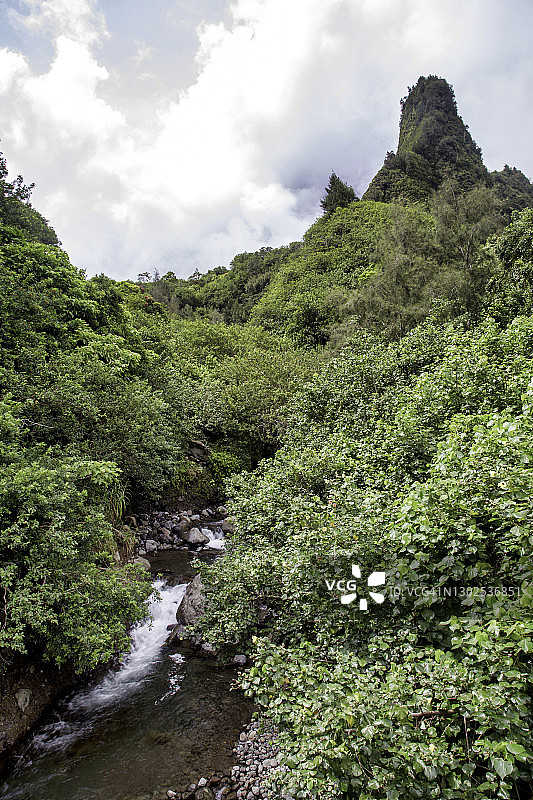 夏威夷毛伊岛的伊奥山谷图片素材