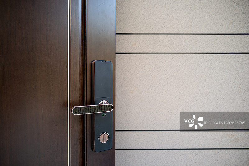 门锁和墙壁图片素材