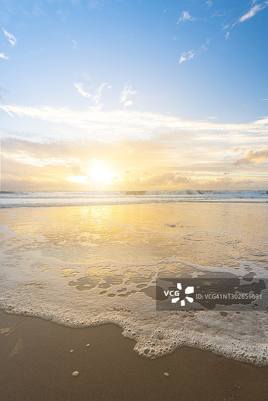 加的斯的绚丽日落图片素材