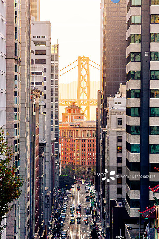 旧金山金融区，加利福尼亚州，美国图片素材