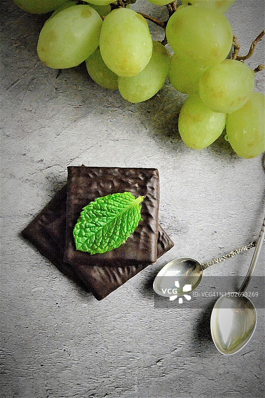 薄荷巧克力图片素材