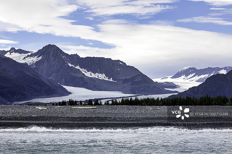 阿拉斯加凯奈峡湾国家公园的熊冰川图片素材