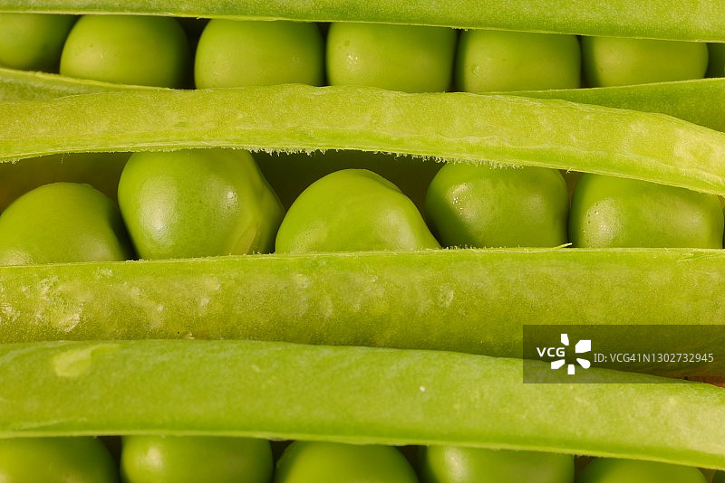 绿色豌豆特写图片素材