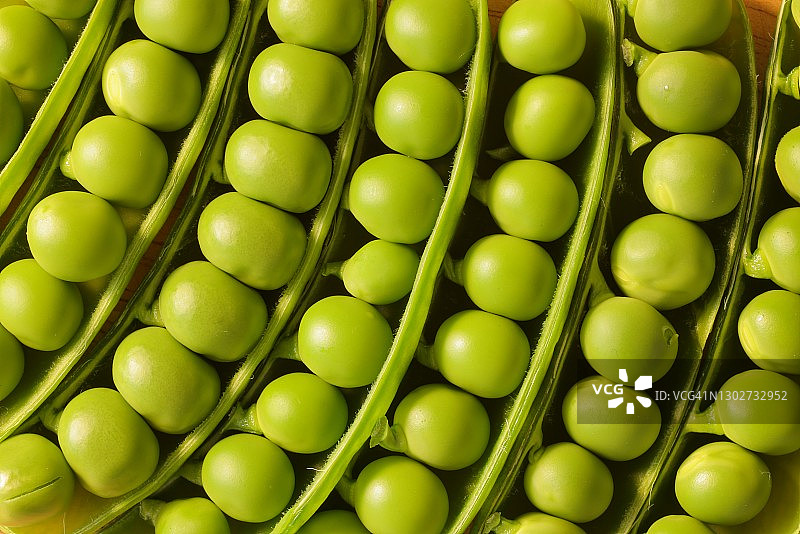 绿色豌豆特写图片素材