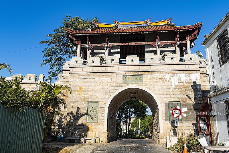 金门岛水头村入口大门图片素材