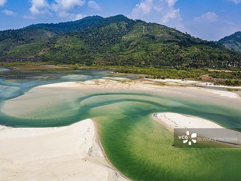 缅甸德威提兹特海滩航拍图片素材