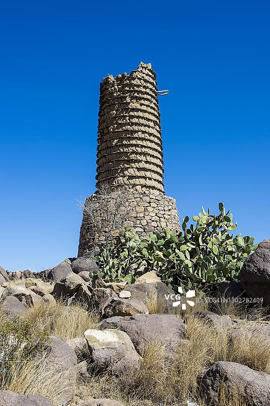 沙特阿拉伯艾卜哈附近的传统村庄图片素材
