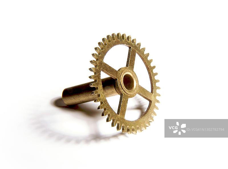 白色背景上的齿轮（法国）图片素材
