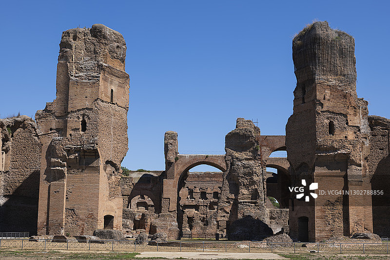 意大利罗马卡拉卡拉浴场遗址图片素材