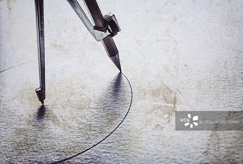 圆规铅笔绘画图片素材