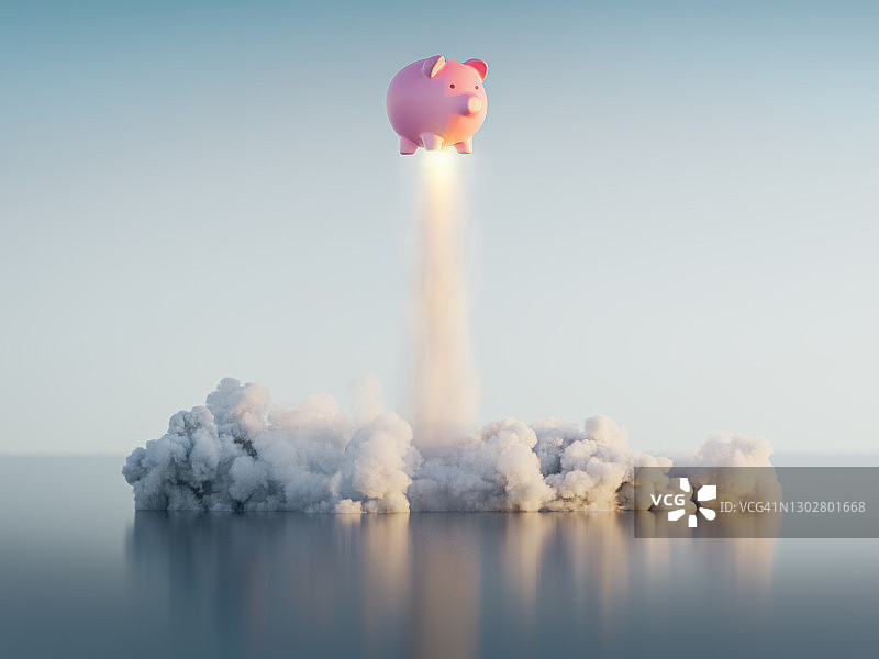 3D渲染储蓄罐图片素材