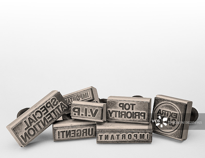 紧急VIP优先特别重要额外护理橡胶印章合集图片素材