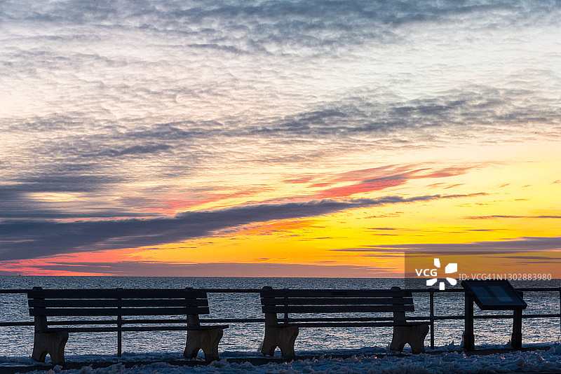 玛莎葡萄园淡季日出图片素材