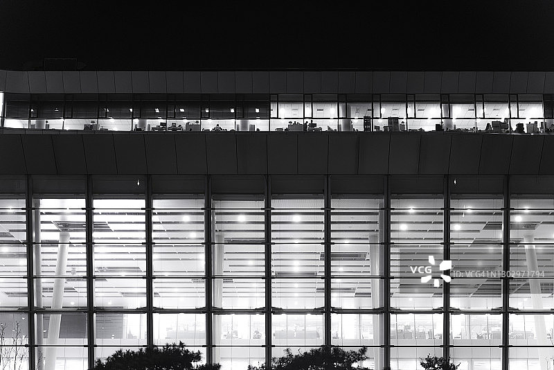 现代建筑的抽象景观图片素材