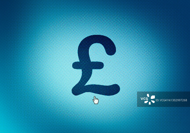 屏幕上的英镑符号图片素材