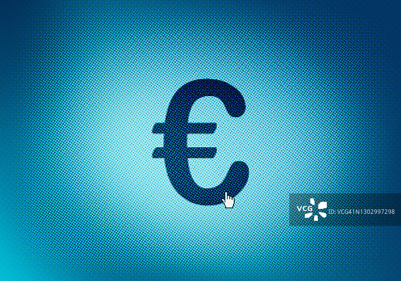 屏幕上的欧元符号图片素材