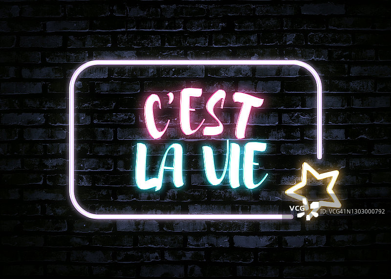 霓虹灯下的生活图片素材