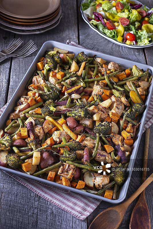 烤盘鸡图片素材