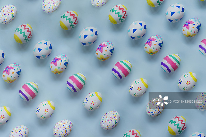 彩绘复活节彩蛋图案图片素材