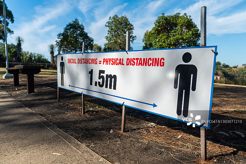 社会距离图片素材