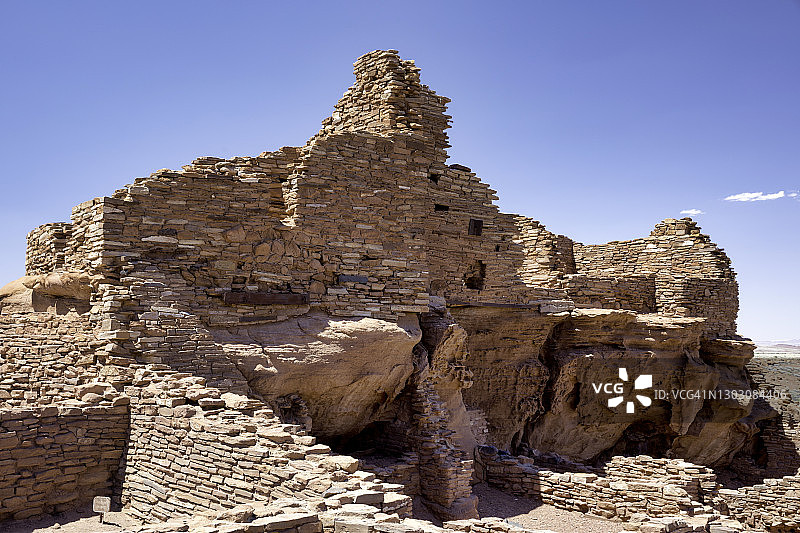武帕特基国家纪念碑中的美洲原住民普韦布洛遗址图片素材
