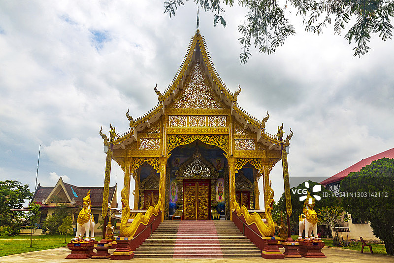 泰国清莱府的“ศรีดอนเรือง寺”图片素材