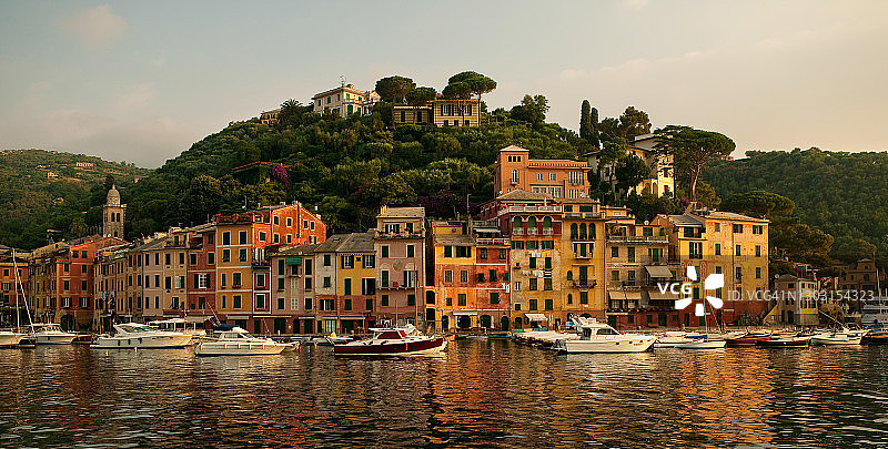 波托菲诺海港景观图片素材