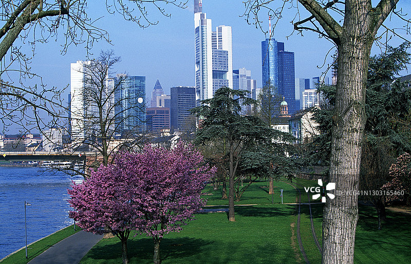 法兰克福天际线图片素材