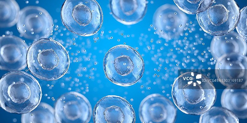 抽象纳米分子结构，H2氢图片素材